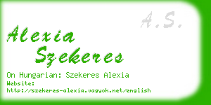alexia szekeres business card
